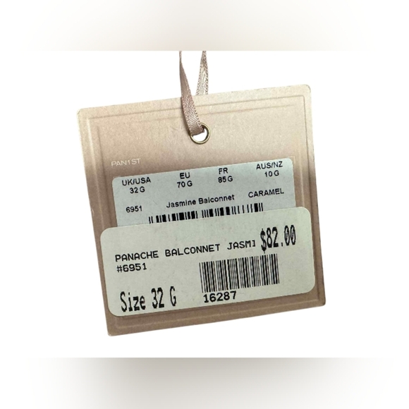 Panache NWT Jasmine Balconnet Bra Caramel Nude Lace Size 32G - Picture 6 of 6